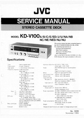 JVC KD-V100NB Service Manual