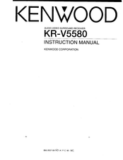 Kenwood KR-V5580 Instructions Manual