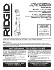 RIDGID R82233 Operator's Manual