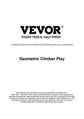 VEVOR GEOMETRIC CLIMBER PLAY JX-DC-06SL Assembly Instructions Manual