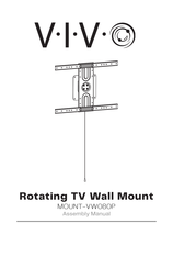 Vivo MOUNT-VW080P Assembly Manual
