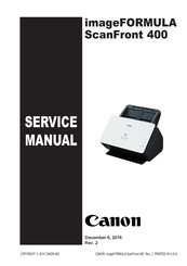 Canon imageFORMULA ScanFront 400 Service Manual