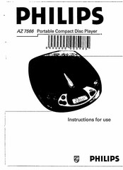 Philips AZ 7566 Instructions For Use Manual