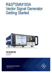 Rohde & Schwarz 1440.8002.02 Getting Started