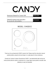 Candy CH63DCC Instruction Manual