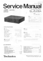 Technics SL-PJ26A Service Manual