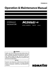 Komatsu PC210LCI-11 Operation & Maintenance Manual