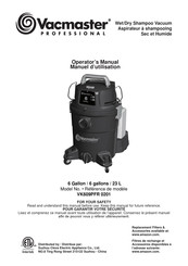 Vacmaster VK609PFR 0201 Operator's Manual