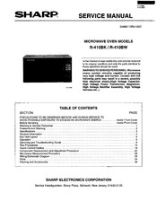 Sharp R-410BW Service Manual