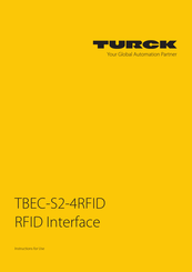 turck TBEC-S2-4RFID Instructions For Use Manual