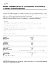 Kavan Smart PRO T75 Instruction Manual