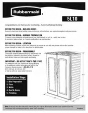 Rubbermaid 5L10 Assembly Instructions Manual