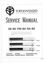 Kenwood RA-80 Service Manual