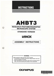 Olympus Vanox AHBT3 Assembly Instructions Manual
