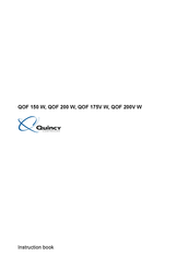 Quincy Compressor QOF 200V W Instruction Book
