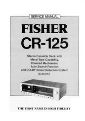 Fisher CR-125 Service Manual