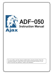 AJAX ADF-050 Instruction Manual