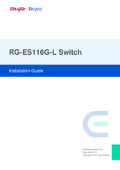 Ruijie Networks Reyee RG-ES116G-L Installation Manual