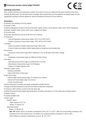 Solight TE91WIFI Operating Instructions Manual