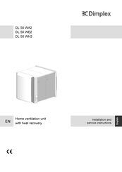 Dimplex DL 50 WA2 Installation And Service Instructions Manual