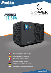 poolstar SPAWER POOLEX ICE SPA Installation And User Manual