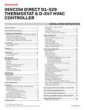 Honeywell INNCOM DIRECT D1-529 Installation Instructions Manual