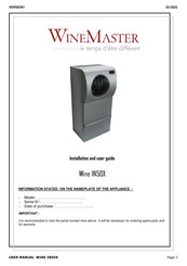 WINEMASTER Wine IN50X Installation And User Manual