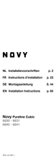 Novy Pureline Cubic Installation Instructions Manual