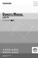 Toshiba 14VL43U Owner's Manual