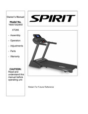 Spirit 16007302850 Owner's Manual