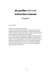 QooXoo QXPure3 Instruction Manual