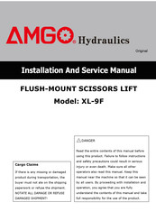 AMGO Hydraulics XL-9F Installation And Service Manual