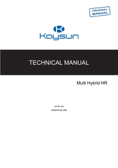 Kaysun KAM4HR-80 DR8 Technical Manual