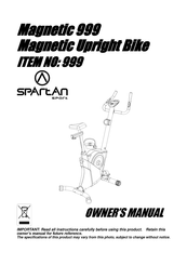 SPARTAN sport Magnetic 999 Owner's Manual