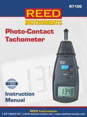 Reed Instruments R7100 Instruction Manual