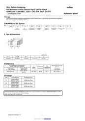 Murata GJM0335C1E300JB01D Reference Sheet