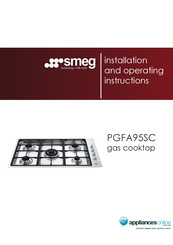 Smeg PGFA95SC Installation And Operating Instructions Manual