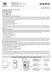 Orno OR-PRE-414 Operating Manual