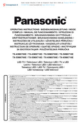 Panasonic TX-65MX710E Operating Instructions Manual