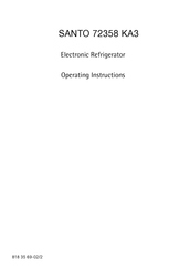 AEG SANTO 72358 KA3 S72358-KA3 Operating Instructions Manual