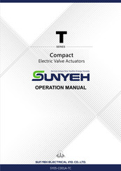Sun Yeh Electrical Compact T Series Operation Manual
