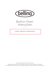 Belling BI614PYBLK Instructions Manual