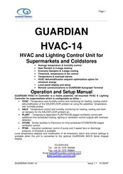 Guardian Controls International HVAC-14 Operation And Setup Manual