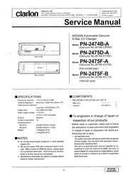 Clarion PN-2475F-B Service Manual
