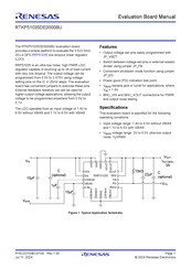 Renesas RTKP51035DE0000BU Manual