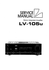 Luxman LV-105u Service Manual