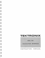 Tektronix 909 Instruction Manual