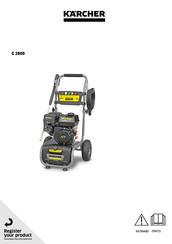 Kärcher G 2800 Manual