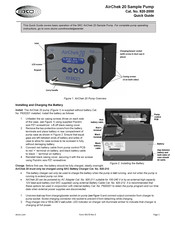 SKC AirChek 20 Quick Manual