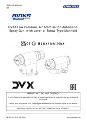 Carlisle BINKS DVX Series Service Manual